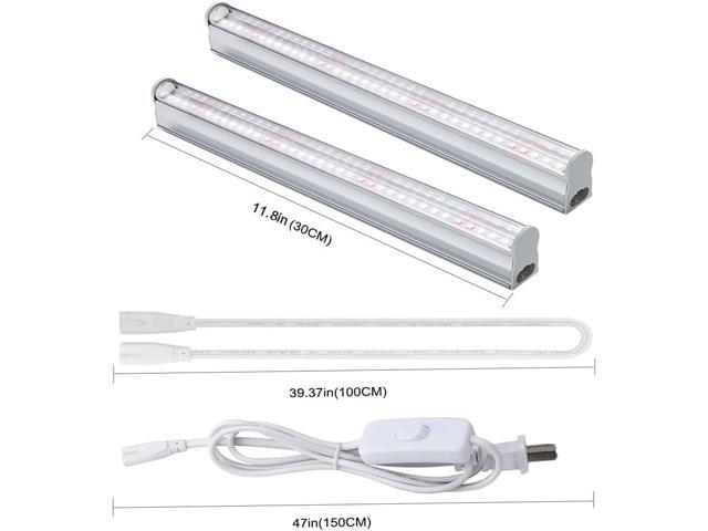 LED Grow Light Bars for Indoor Plants, Sunlight Grow Lamp Full Spectrum Growth Light Strip for Greenhouse Plant Grow Shelf