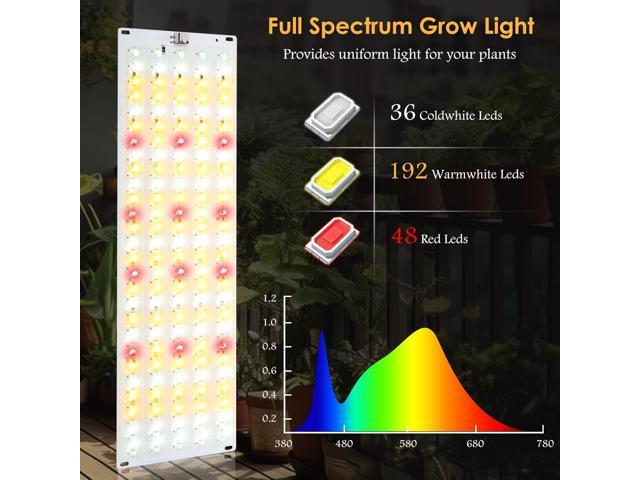 LINGSFIRE 4PCS LED Grow Lights, 40w Full Spectrum Grow Light 540 LEDs Grow Lights for Indoor Plants with Timer Dimmable Thin Grow Light Panel for...