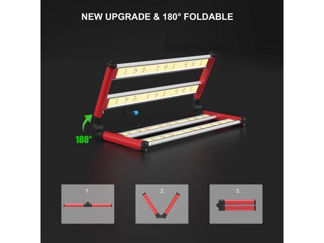 AGLEX 240W LED Grow Lights UV IR Grow Lights for Indoor Plants with 780PCS Diodes Daisy Chain Foldable & Dimmable Full Spectrum Commercial...