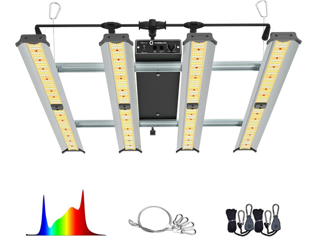 Grow Light LED Grow Lights for Indoor Plants Full Spectrum Growing Light Plant Hanging Growing Lamps Seedling with Samsung Diodes Daisy Chain...