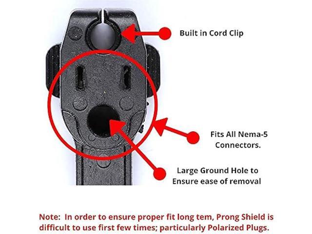 Prong Shield Outdoor Plug Cover Weatherproof Extension Cord Plug Cover for Outside Extension Cord Construction Equipment Extension Cord End...