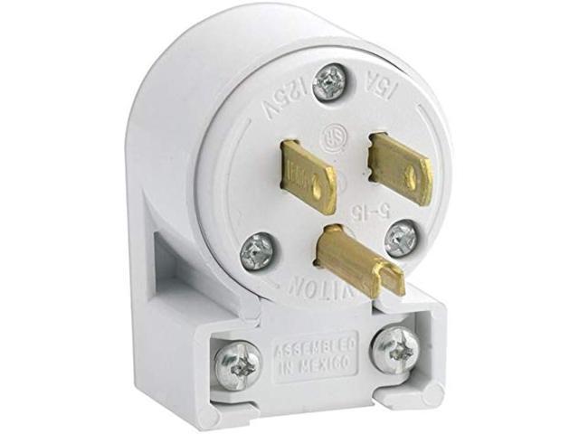 Leviton 020-515AN-00W 15A 3-Wire Cord Plug, No Size, White