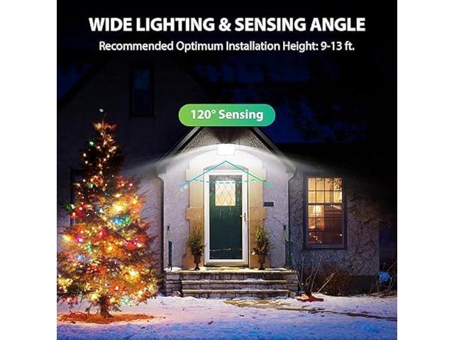 Adiding Solar Outdoor Lights, 2800LM 202 LED Solar Flood Lights, Motion Sensor Outdoor Lights Solar Powered-3 Modes/16.4ft Cord/Remote, Solar...