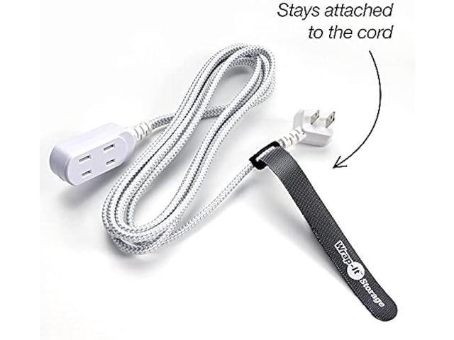 Wrap-It Storage Cable Management Value Pack - 40 Self-Gripping Cable Ties, 20 Cable Labels, 12ft Perforated Self-Gripping Roll - For Home, Office,...