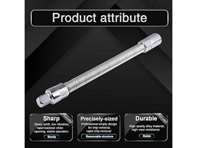 KATUR Flexible Socket Extension Ratchet, Flexible Extension Bar Set, Bendable Elastic Joint Head Post Connecting Link, Shaft Drive Adapter Bit...