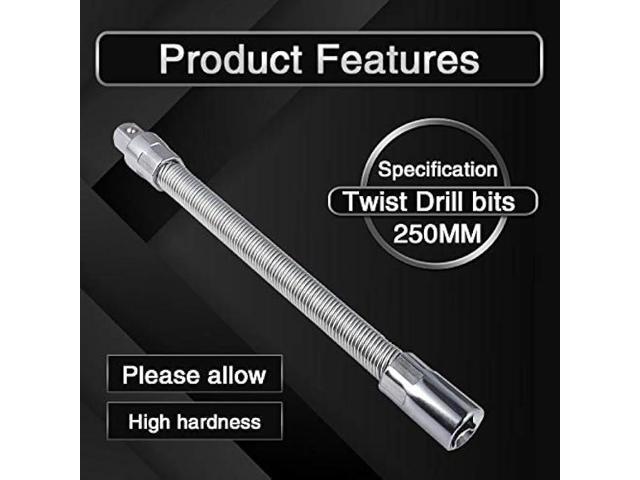 KATUR Flexible Socket Extension Ratchet, Flexible Extension Bar Set, Bendable Elastic Joint Head Post Connecting Link, Shaft Drive Adapter Bit...
