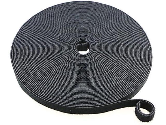 Pasow fastening tape Cable Tie Double Side Nylon Power Wire Management 3/4Inch 1 Roll Hook (25 Yards, Style 1)