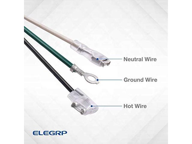 ELEGRP 0651510LY L15515 18AWG LCDI Power Cord Plug for A/C Air Conditioner, E250451 UL Certified, 7.5FT Leakage Current Detection Interrupter...