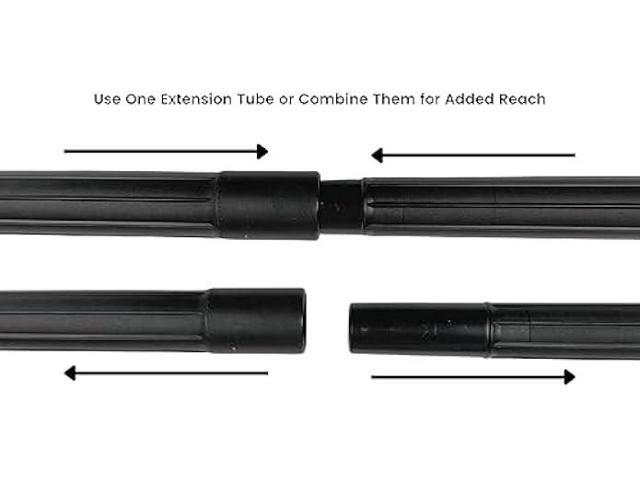 Wessel-Werk Universal Extension Wands for Canister,Upright, Backpack, and Central Vacuum Cleaner Home and Shop Vac Systems, Fits 1 1/4 inch (32mm) (3)