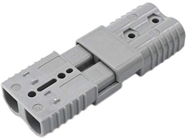 X-Haibei Pair 175 Amp 2 Gauge Battery Quick Connector Gray, Jumper Cables Connect Disconnect Plug for Winch Trailer