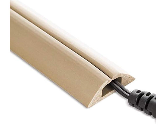 UT Wire UTW-CPM5-BG Compact Cord Protector with Single Channel, 5', Beige
