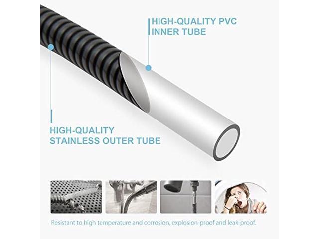 OFFO Shower Hose, Oil Rubbed Bronze Kink Free Stainless Steel Electroplating Handheld Shower Head Hose Flex Hoses Extension with Brass Insert and...
