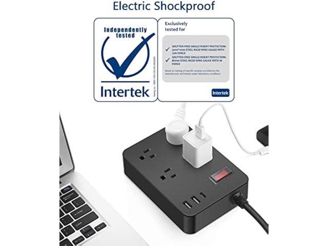 Outdoor Power Strip Weatherproof with USB C, Waterproof Surge Protector with 4 Outlets,Outdoor Electrical Outlet,Outdoor Multi Plug Outlet for...