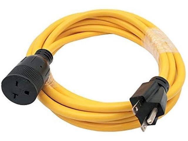 Parkworld 885712 NEMA 6-15 Extension Cord 6-15P to 6-15R (T Blade Female Also for 6-20R Adapter) 250V, 20A, 5000W (16FT)