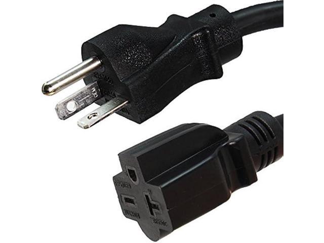 NEMA 6-20 Extension Power Cord - 10 Foot, 20A/250V, 12/3 SJT - Iron Box Part # IBX-6153-10 (10 ft, Molded)
