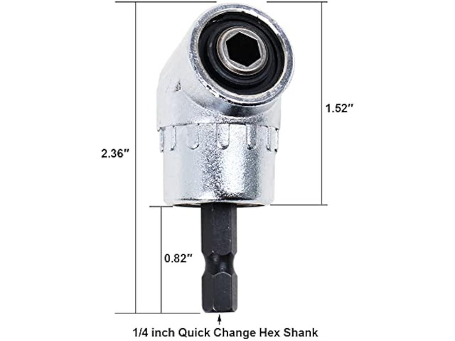 AUTOTOOLHOME Flexible Drill Bit Extension with Right angle Drill Adapter Flex Shaft for Electric Screwdriver Power Impact Drill Magnetic Hex Shank...