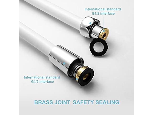 OFFO Shower Hose, 138 Inches Premium RV PVC Handheld Shower Head Hose Flex Hoses Extension with Brass Insert and Nut for Bathing Toilet Cleaning...