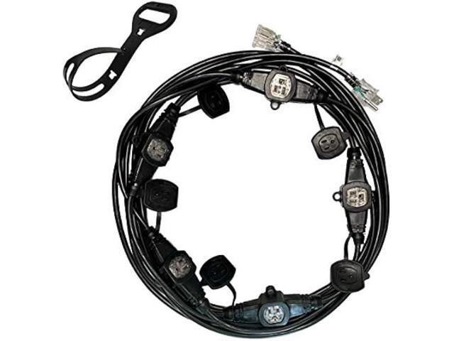 Kutatek 30Ft 14/3 Multi-Outlet Heavy Duty Extension Cord, 6 Outlets Evenly Spaced Every 5Ft,Indoor/Outdoor Christmas Lighting, Holiday Decorations,...