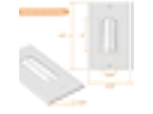 TOPGREENER 6 Pack Bristled Brush Wall Plate Multimedia Pass-Through Insert for Low Voltage Cables, HDMI Cables, Coaxial Cables, Speaker Wires, Home...