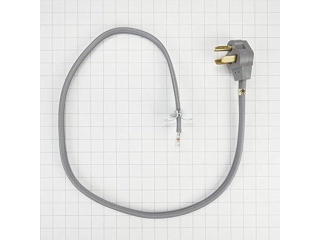 Whirlpool PT220L Genuine OEM Electric Power Cord For Dryers Replaces 211053, 3389955, 4319131, 4392905, 4392905R, 661592, 687104, 694044, 694045,...