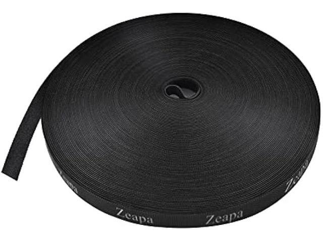 150ft*3/5in Cable Ties, Wire Cord Straps Management, Self-fastening, Wrap Anything, Cut to Any Length, Reusable, Sturdy, Double Side Nylon Hook and...