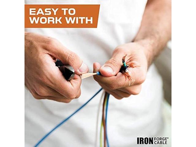 Iron Forge Cable 12 Gauge Primary Automotive Wire - 2 Roll Red & Black Pack - 100 Ft of Copper Clad Aluminum Wire per Roll