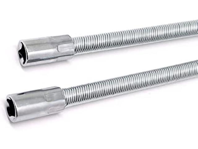 BENLIUDH 3/8 Flexible Socket Extension, Flexible Wrench Extension Drive Socket Driver Handle 2pcs (8 inch,12 inch)