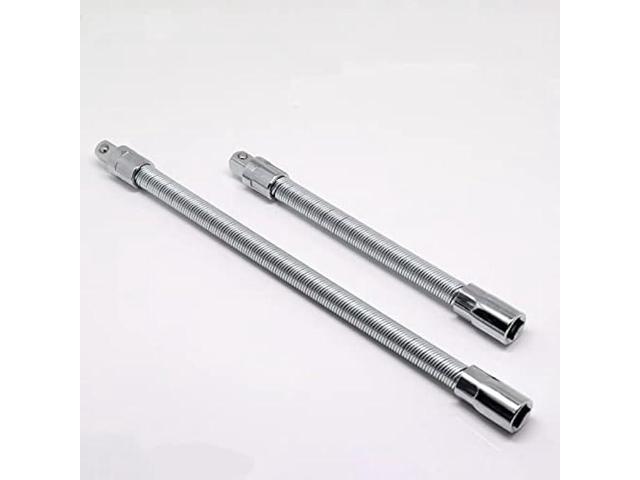 BENLIUDH 3/8 Flexible Socket Extension, Flexible Wrench Extension Drive Socket Driver Handle 2pcs (8 inch,12 inch)