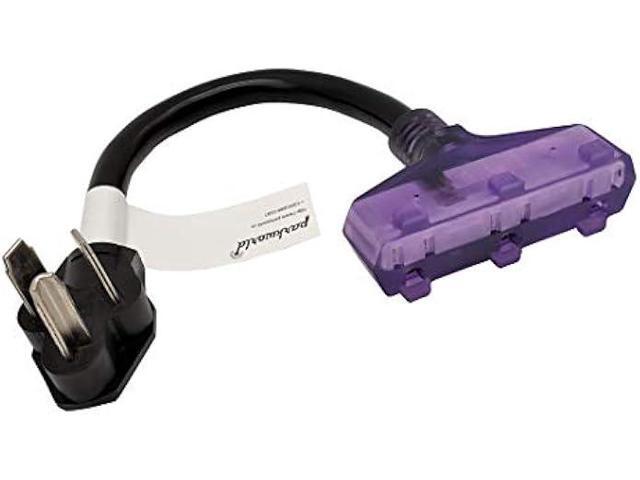 Parkworld 61469 Dryer Adapter Cord, 220V/250V to 110V/125V Power Converter, Dryer 3-Prong 10-30P Male to (3) 5-15R Female Household Tri Outlet with...