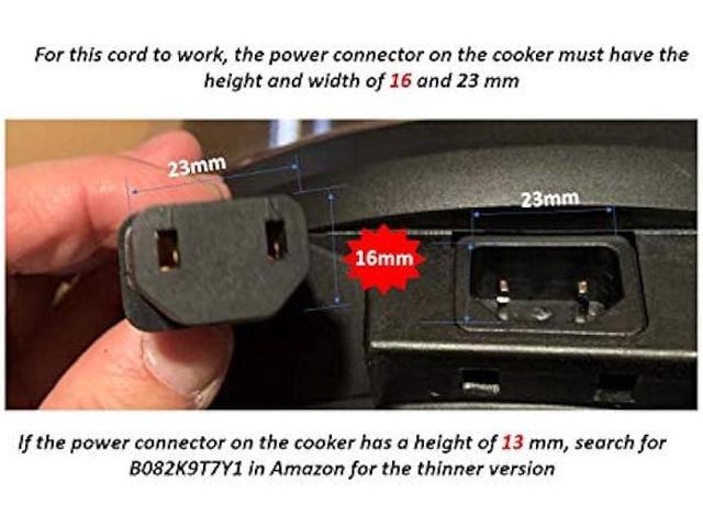 1 GJS Gourmet Power Cord Compatible with Selected (Not ALL) 4 & 8 Quart Crock-Pot Express Multicooker SCCPPC400-V1 and SCCPPC800-V1. This cord is...