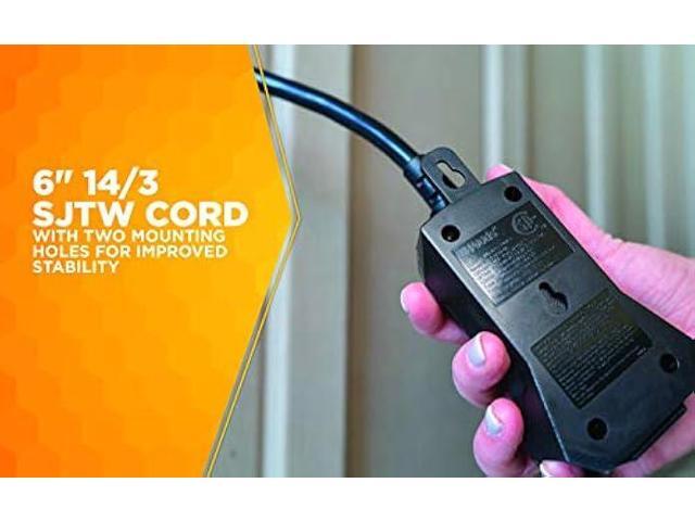 Woods 50125WD Outdoor Indoor Wireless Remote Control Outlet Kit, Electrical Plug In Remote Light Switch, Features 1 Grounded Outlet with a Pairable...