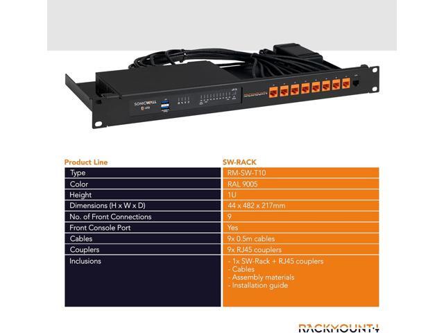 Rackmount RM-SW-T10 Rack Mount Kit For Sonicwall Rmkt 270 / 370 / 470 Rack Mount Kit
