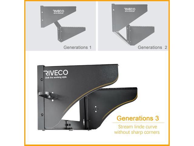 RIVECO 3U Wall Mount Rack for Network Reinforced Heavy Load 66LBS Small Server Racks Vertical & Horizontal Mounting for 19 inches IT & Studio...