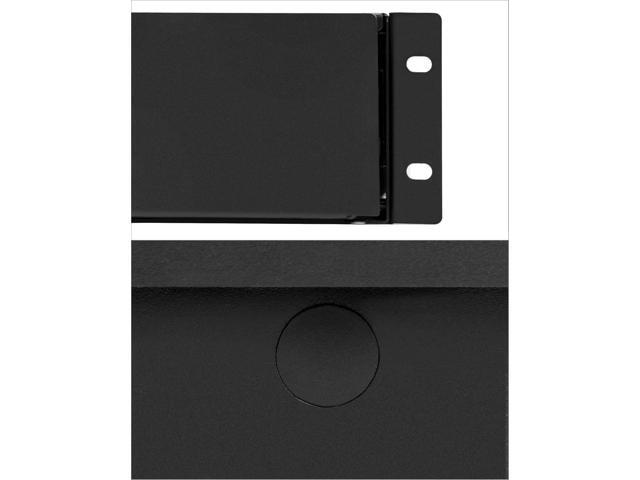 QWORK 3U Drawer Server Cabinet Case, Rack Mount Drawer, Lockable Deep Drawer with Key, for 19' Server Cabinet Case Or DJ, Black