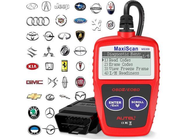 Autel OBD2 Scanner MS309 Universal Car Engine Fault Code Reader, Check Engine Light and Emission Monitor Status, OBDII CAN Diagnostic Scan Tool