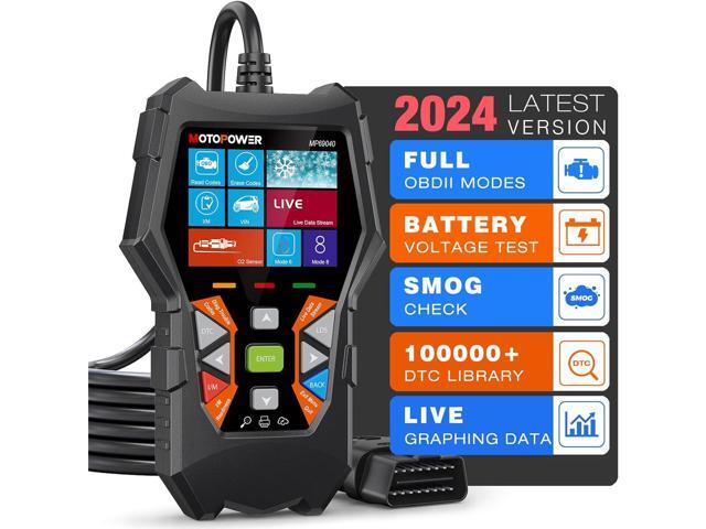 MOTOPOWER MP69040 Car OBD2 Scanner Check Engine Fault Code Reader Diagnostic Scan Tool, Black
