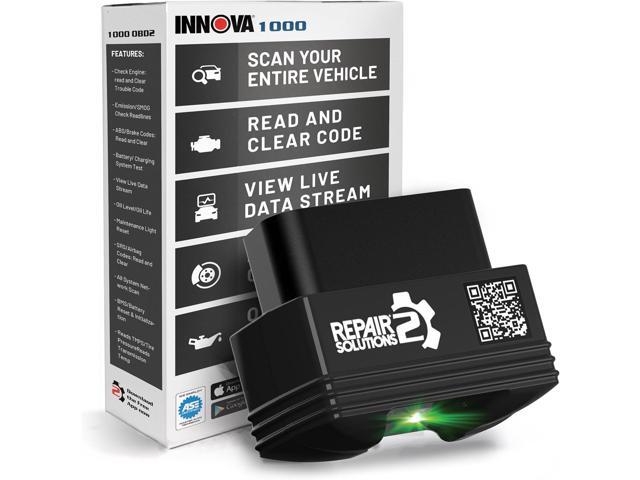Innova 1000 v2 OBD2 Scanner Bluetooth - Works on All Vehicles Check Engine ABS SRS - No Subscriptions - Free Updates