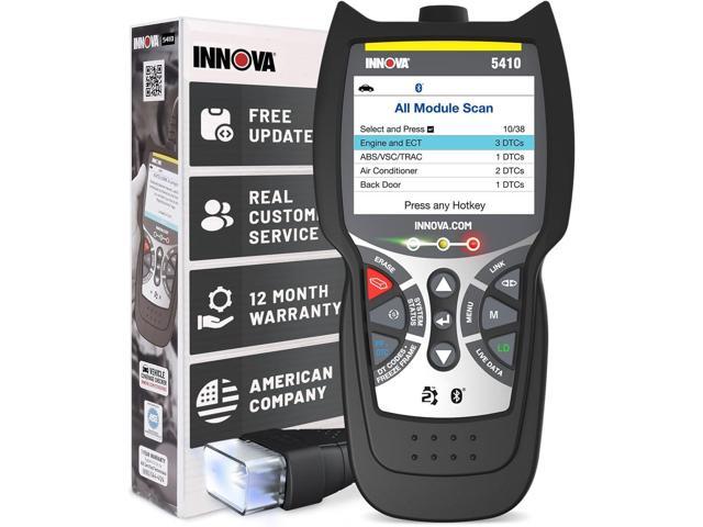 INNOVA 5410 Newest 2022 All System OBD2 Scan Tool Read/Erase Check Engine, ABS, SRS, and Transmission