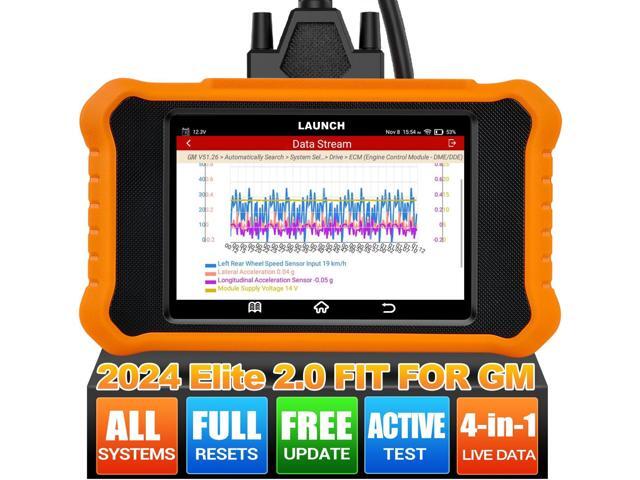 2025 LAUNCH Creader Elite V2.0 fit for GM Bi-Directional Scan Tool, All Reset Full System Diagnostic Scanner, AUTOVIN, Full OBD2 Code Reader for.