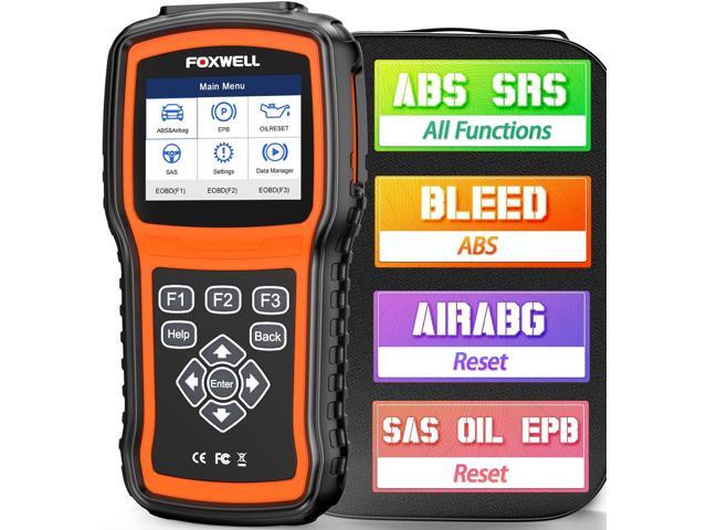 FOXWELL NT630 Plus OBD2 Scanner with ABS and SRS Full Functions, ABS Auto Bleed Car Diagnostic Tool, Code Reader with Live Data, Bidirectional Scan.