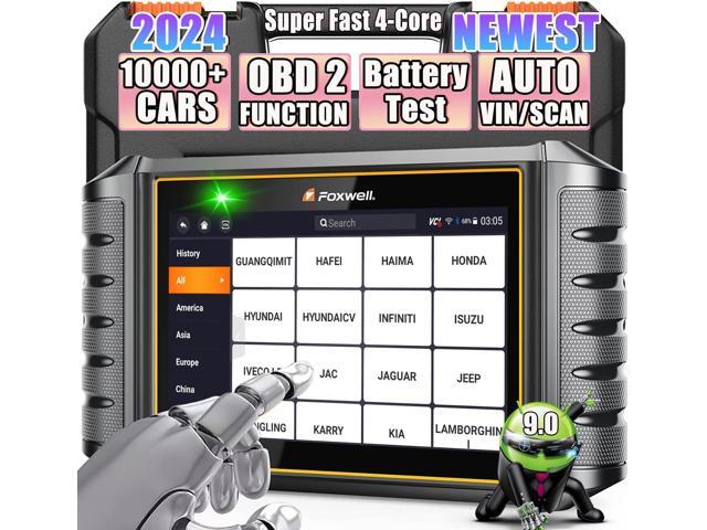 2024 Newest FOXWELL NT706 OBD2 Scanner with Check Engine/ABS/SRS(Airbag Scanner)/Transmission, Code Readers & Scan Tools with Battery Test, Free...