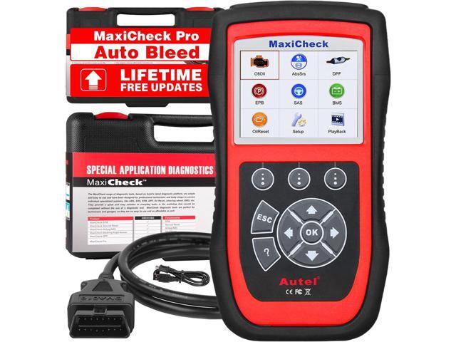 Autel MaxiCheck PRO AutoBleed Scan Tool, ABS Brake Bleed with with ABS SRS Diagnostics, Full OBDII, BMS EPB SRS SAS Oil Reset Services for Specific.