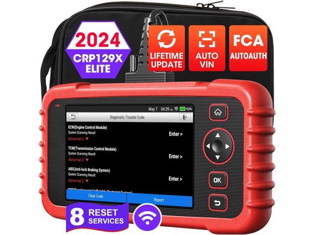 LAUNCH CRP129X Elite 2024 New OBD2 Scanner for Car, FCA AutoAuth, 8 Reset Oil/EPB/SAS/TPMS/BMS/Throttle/DPF Reset/Injector Coding, Scan Tool for...