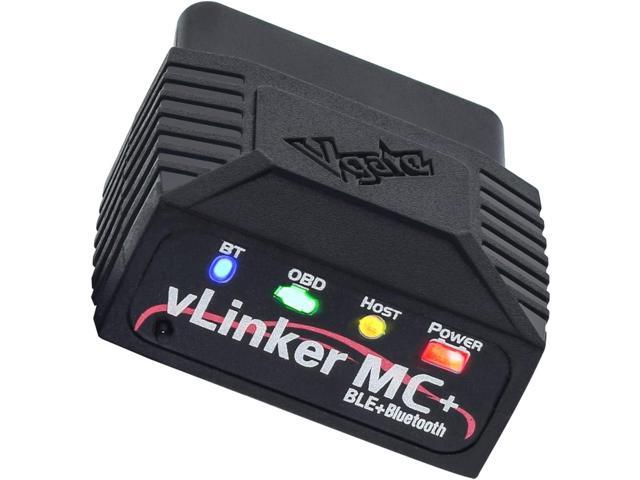 V-gate vLinker MC+ OBDII Bluetooth Adapter Car Wireless OBD2 Scanner All Systems Diagnostic Scan Tool and Code Reader Clear Faults Hacker-Proof for...