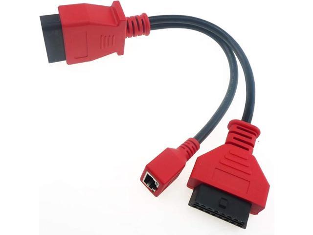 OBD2 Cable Connector for Autel MaxiSYS Pro MS908P Scanner Adapter, Programming Cable for BMW, 16Pin OBD II Adapter Connector Cable Scan Tool