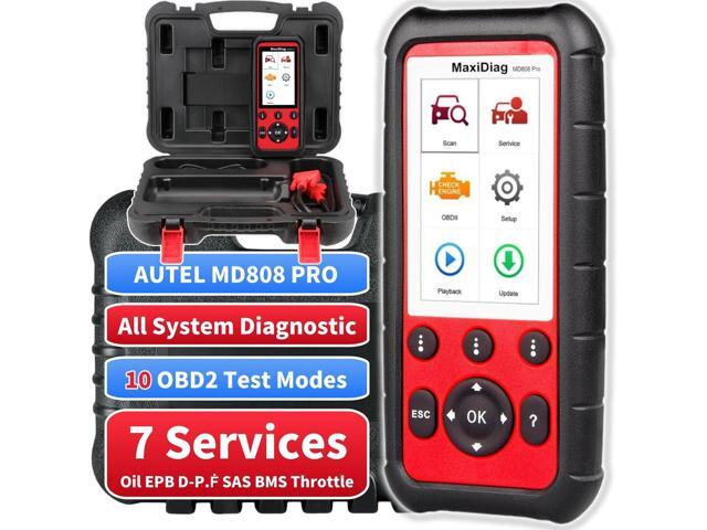 Autel OBD2 Scanner MaxiDiag MD808 Pro, All System Diagnostic Scan Tool, Upgraded of MaxiCheck Pro/ MD808/ MD806 Pro/ MD802, 7 Reset Service.