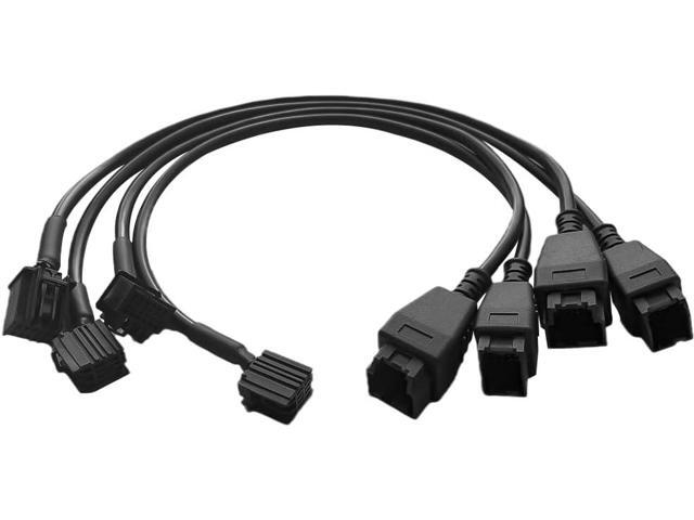 Obd2 Cable 12 8 Extension Adapter Cable for DS808 Maxisys MS905 MS906 MS908 Pro Maxisys Elite Scanner Tool, 12+8Pin Security Bypass Cable (4 PCS)