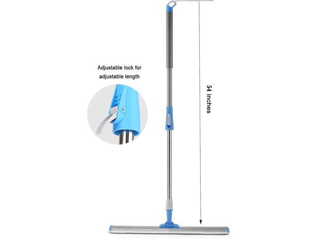 Microfiber Wet Mops 24 in Heavy Duty Flat Floor Mop Adjustable Handle with 4 Washable Mop Clothes