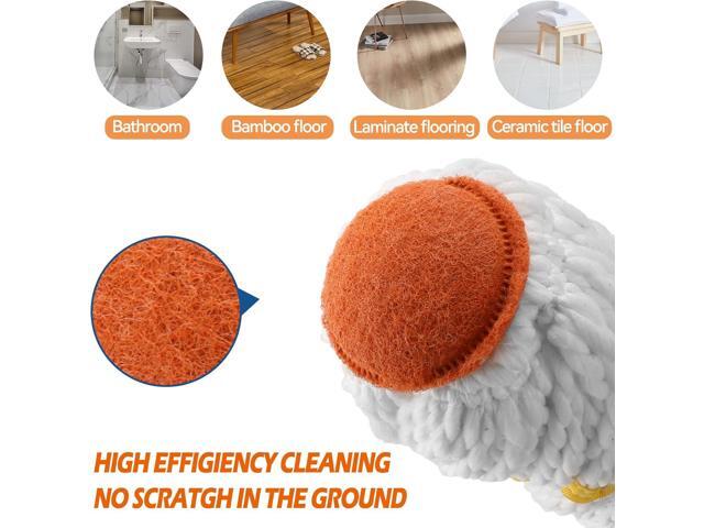 KeFanta Self-Wringing Twist Mop for Floor Cleaning, Long Handled Microfiber Floor Mop with Top Scouring Pad for Kitchen, Hardwood, Restaurant,...