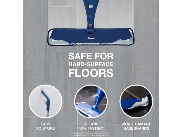 Bona Premium Multi-Surface Floor Spray Mop - Includes Multi-Surface Floor Cleaning Solution 34 fl oz and Machine Washable Microfiber Cleaning Pad -...